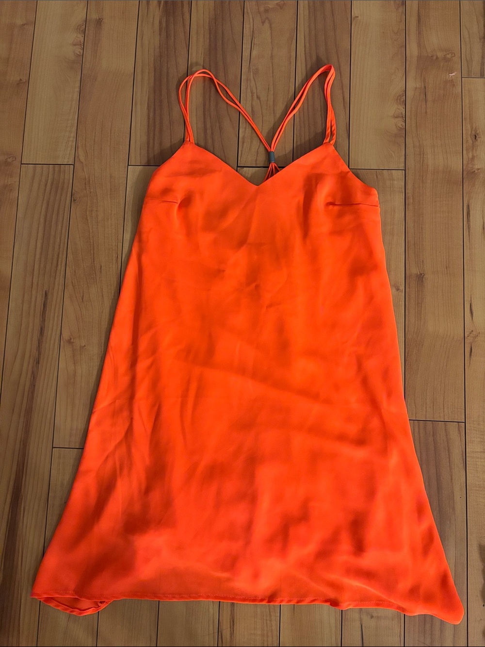 Dynamite Bright Orange Spaghetti-Strap Mini Dress
